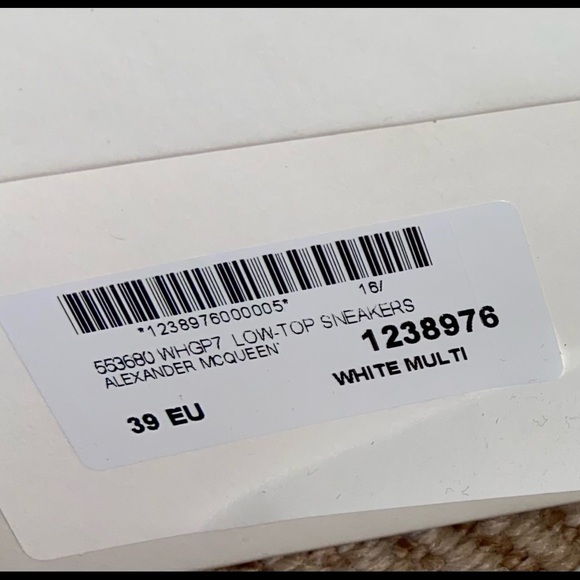 - Authentic Red & White Alexander McQueen Sneakers. - Picture 7 of 7